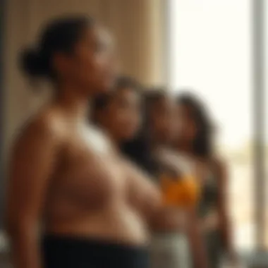 Inclusivity in Fit for All Body Types Diverse body types wearing front closing strapless bras, showcasing inclusive fit options