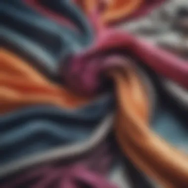 A collection of varied fabric types for chic tops