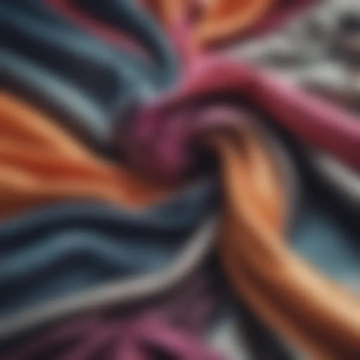 A collection of varied fabric types for chic tops