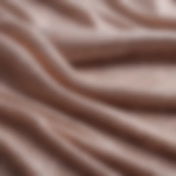 Detailed close-up of sheer fabric textures