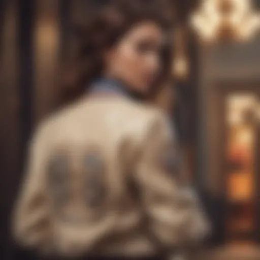 Vintage B Bone varsity jacket showcasing classic design