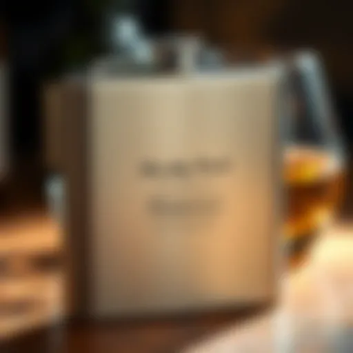 Elegant personalized flask design showcasing unique engraving