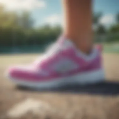 Skechers Lightweight Tennis Shoes for Active Lifestyles Fashionable Skechers tennis shoes in an outdoor setting