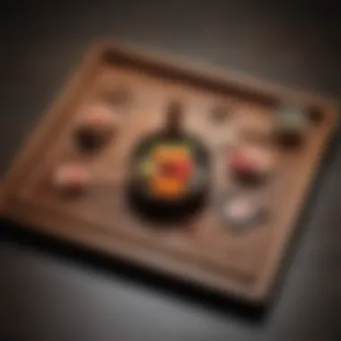 Craftsmanship of Traditional Japanese Wooden Trays Intricate design of a traditional Japanese wooden tray showcasing craftsmanship