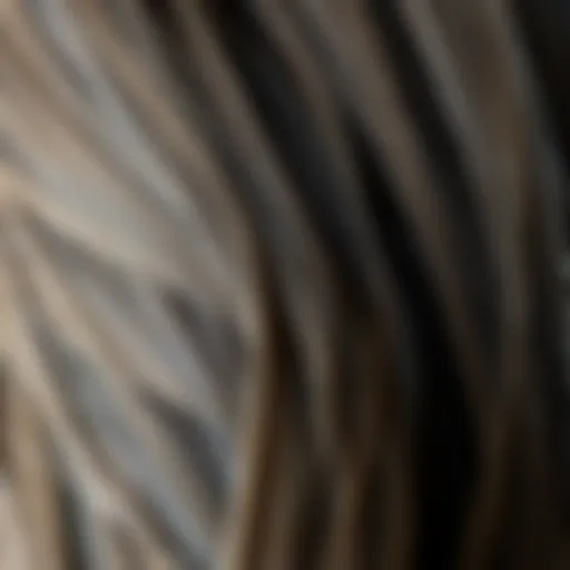 Close-up view of seamless tape-in hair extensions showcasing texture and color blend.