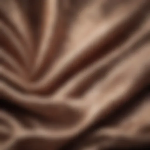 Close-up of luxurious fabric showcasing texture