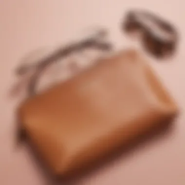 Fashion Accessory: Soft Leather Eyeglass Pouch Soft leather eyeglass pouch placed aesthetically among fashionable accessories
